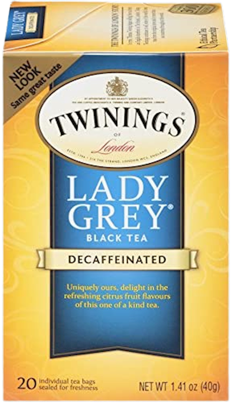 TWINING'S Decaffeinated Lady Grey Tea 20bag/6pack