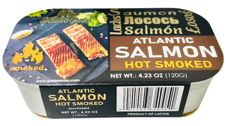 BALTIC GOLD Hot Smoked Atlantic Salmon 120g/11pack