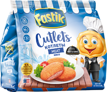 Load image into Gallery viewer, FASTIK Frozen Cutlets 1lb/20pack
