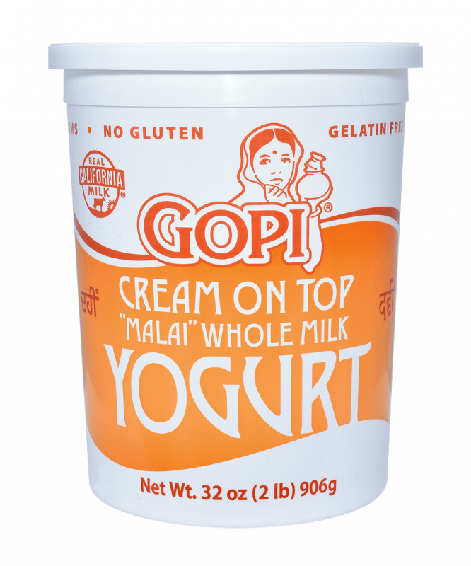 KAROUN DAIRIES Gopi Cream on Top Malai Whole Milk Yogurt 906g/6pack