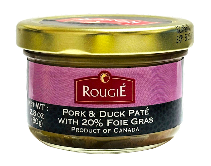 ROUGIE Pork & Duck Pate with 20% Foie Gras 80g – ZakazBoston