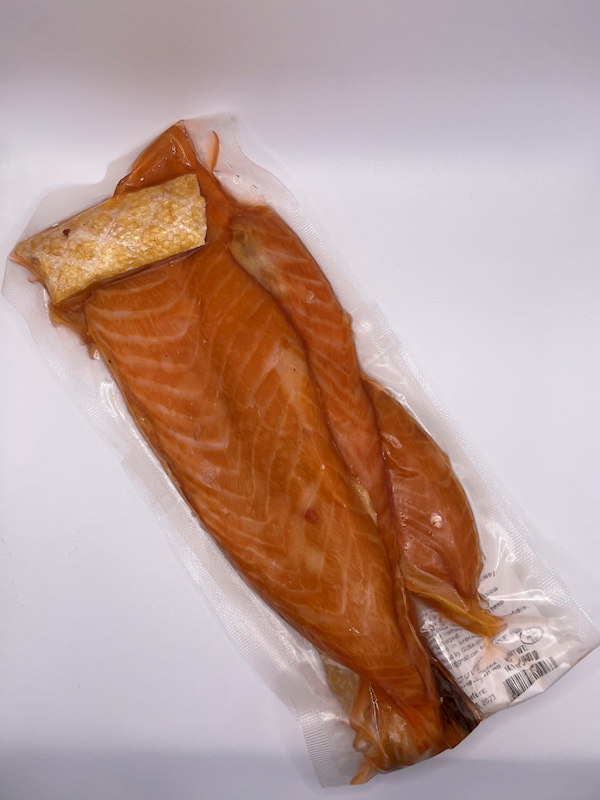 NORWELL Cold Smoked Salmon Belly (stipes on skin) 400g/10pack