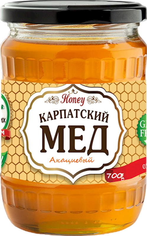 DARI ZAKARPAT'YA Carpathian Raw Acacia Honey 700g/12pack