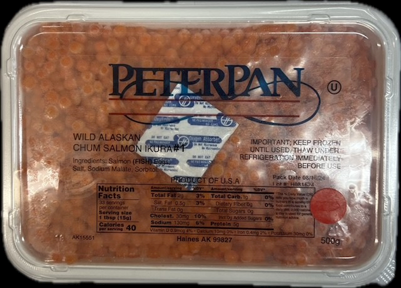 PETER PAN Wild Alaskan Chum Salmon Ikura #1