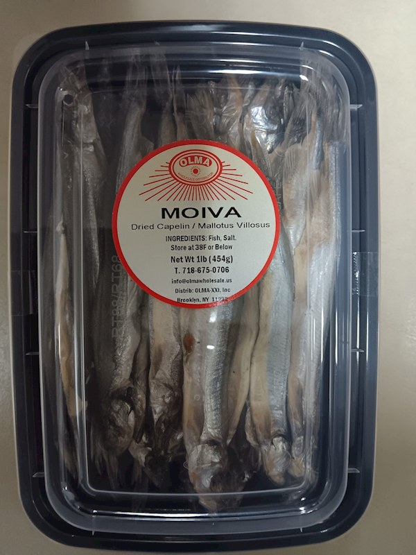 OLMA Dried Capelin (Moyva) ~1lb/6pack