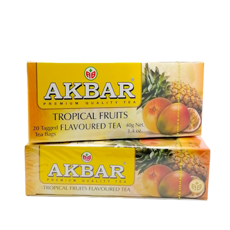 AKBAR Tropical Fruits Flavored Black Tea 20bag/24pack