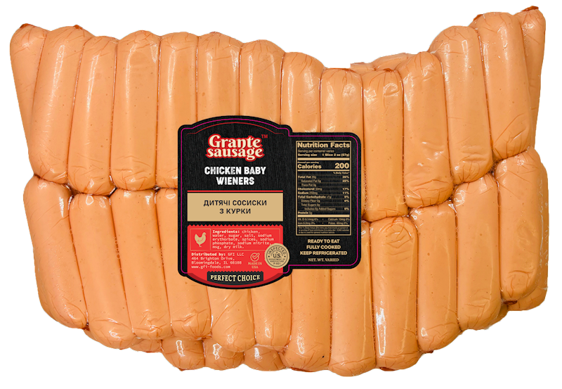 GRANTE SAUSAGE Chicken Baby Wieners ~3.75lbs