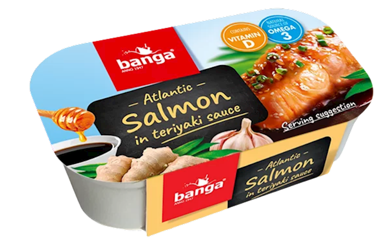 BANGA Atlantic Salmon in Teriyaki Sauce 120g/11pack