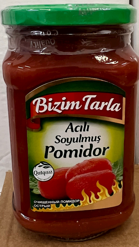 BIZIM TARLA Spicy Peeled Tomatoes in Juice 660g/12pack