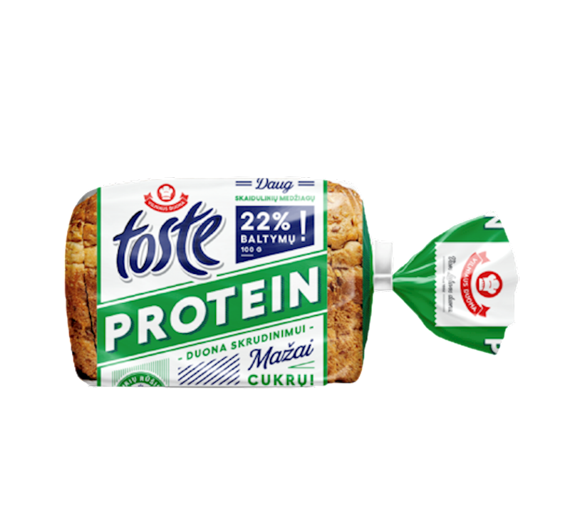 VILNIAUS DUONA Toste Bread with Protein 380g/5pack
