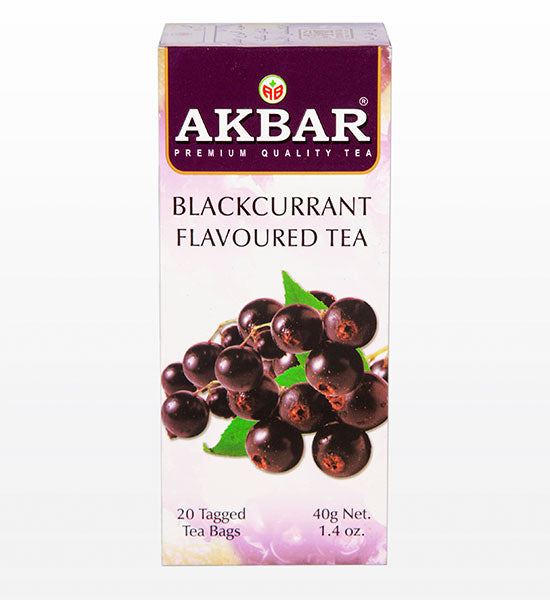 AKBAR Blackcurrant Flavored Black Tea 20bag/24pack