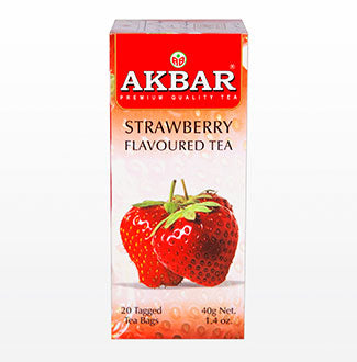 AKBAR Strwaberry Flavored Black Tea 20bag/24pack