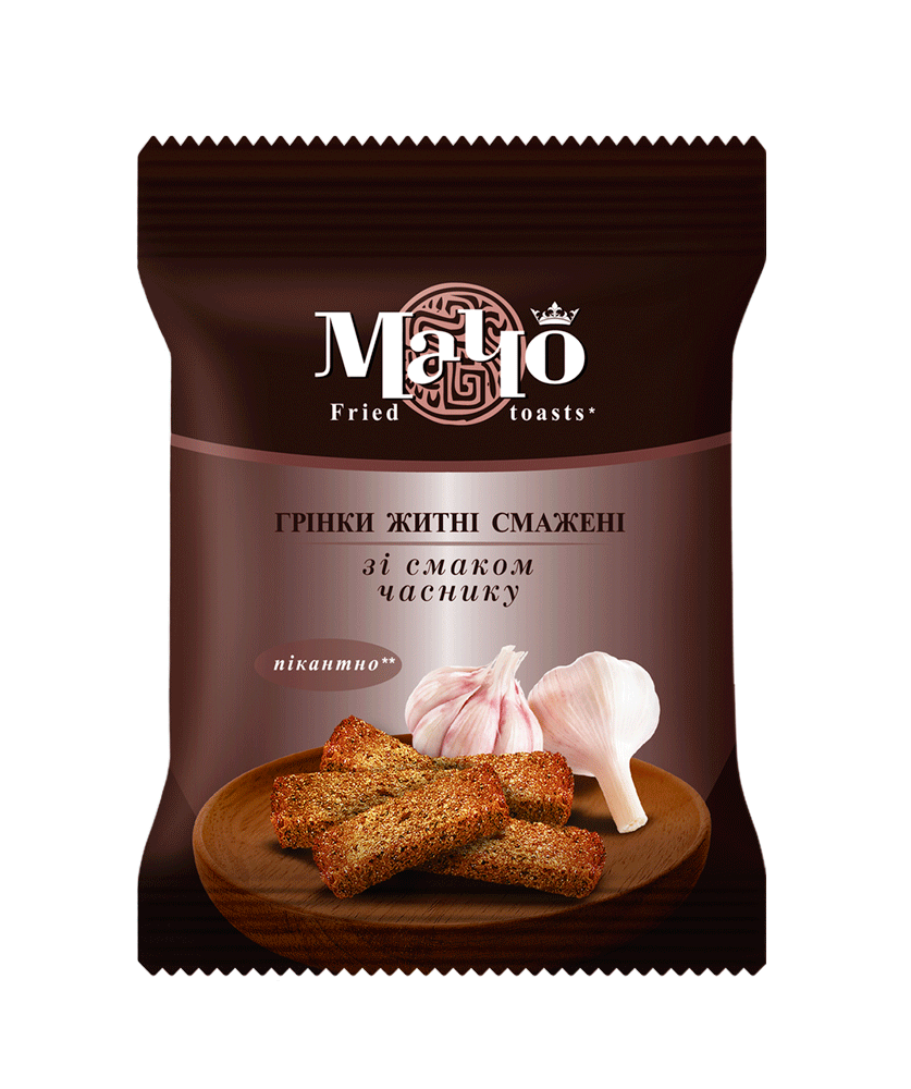 MACHO Fried Rye Grinki / Suhari / Toasts with Garlic Flavor