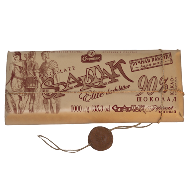 SPARTAK Elite Dark Chocolate Bar 90% Cocoa 1000g/2pack