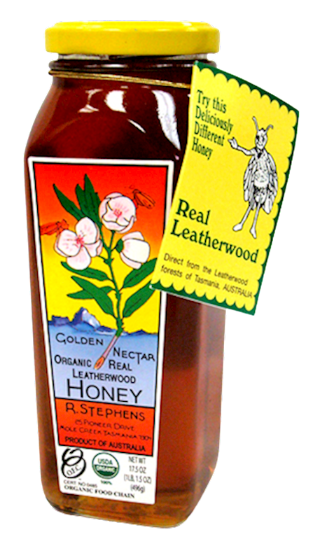 R. STEPHENS Organic Leatherwood Honey 500g/12pack