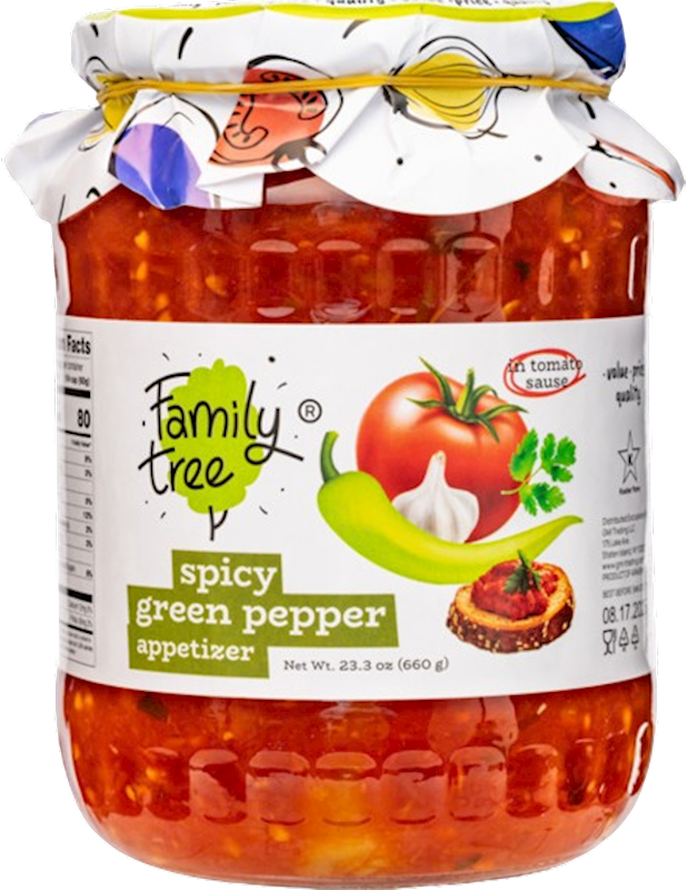 FAMILY TREE Spicy Green Pepper Appetizer 660g/12pack