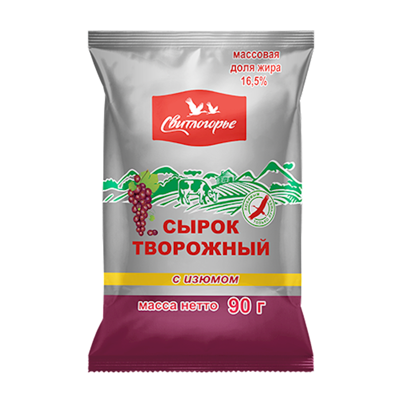 SVETLOGORYE Cheese Bar with Raisins 90g/6pack