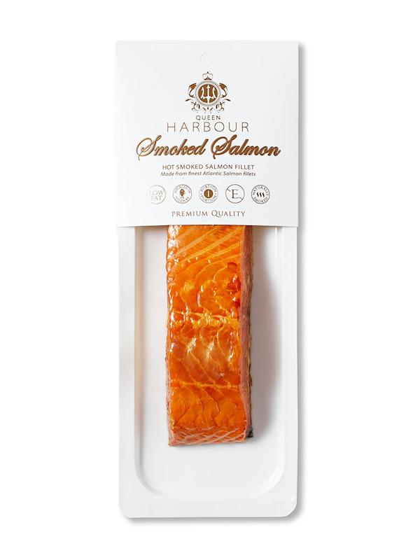 QUEEN HARBOUR Hot Smoked Salmon Fillet 140g/6pack