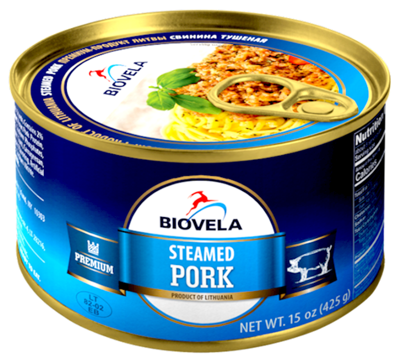 BIOVELA Steamed Pork 425g/12pack