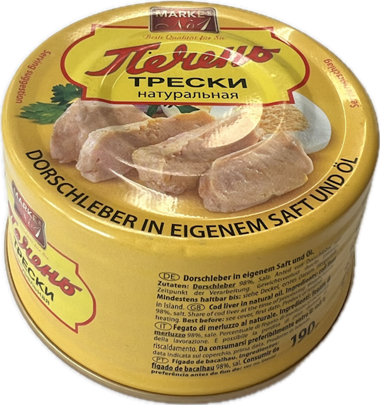 STEINHAUER Icelandic Cod Liver 190g/24pack