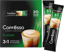 Load image into Gallery viewer, COFFESSO 3in1 Instant Coffee Sticks 20stick/10pack
