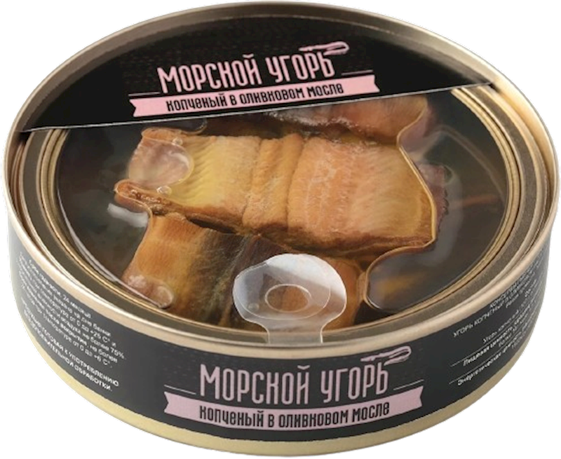 ECOFOOD Smoked Eel in Olive Oil 160g/24pack