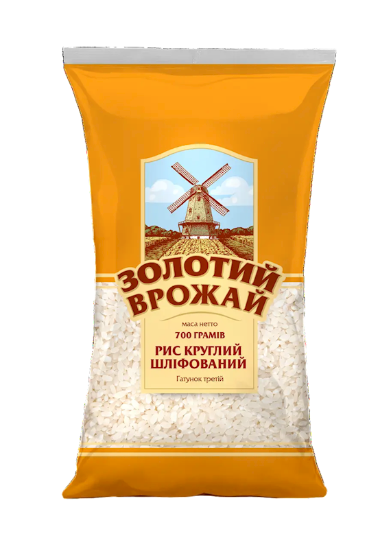 ZOLOTIY VROZHAY Polished Round Grain Rice 700g/20pack
