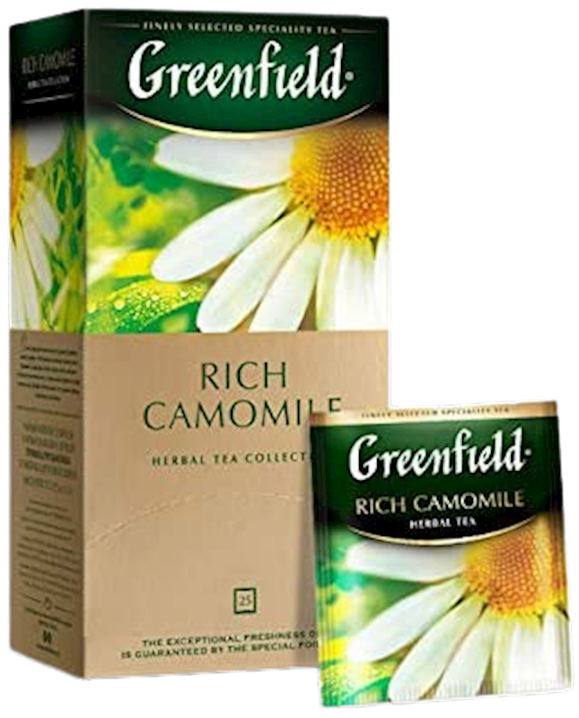 GREENFIELD Rich Chamomile Herbal Tea 25-bag/10pack