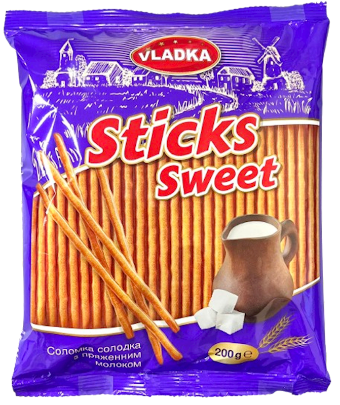 VLADKA Sweet Solomka (bread sticks) 200g/14pack