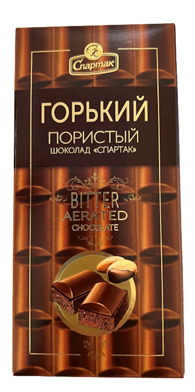 SPARTAK Aerated Bitter Dark Chocolate Bar 70g/13pack