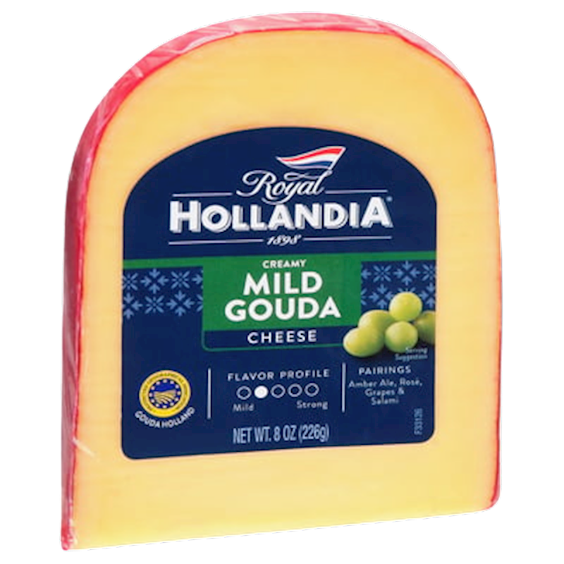 ROYAL HOLLANDIA Mild Gouda Cheese, Red