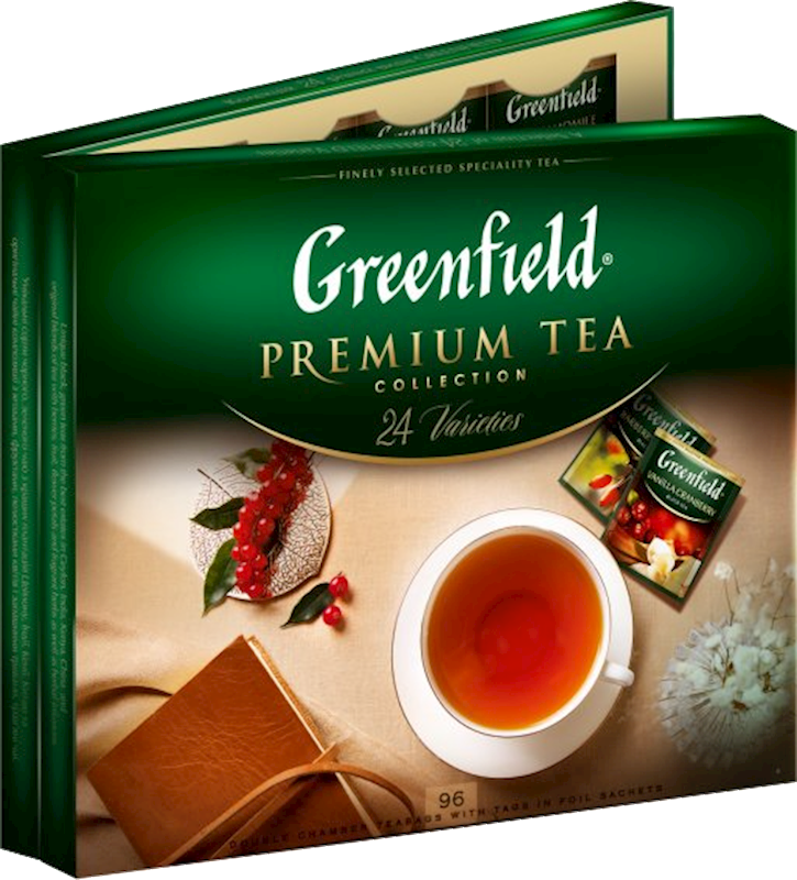 GREENFIELD Premium Collection Tea Gift Box 96-bag/8pack