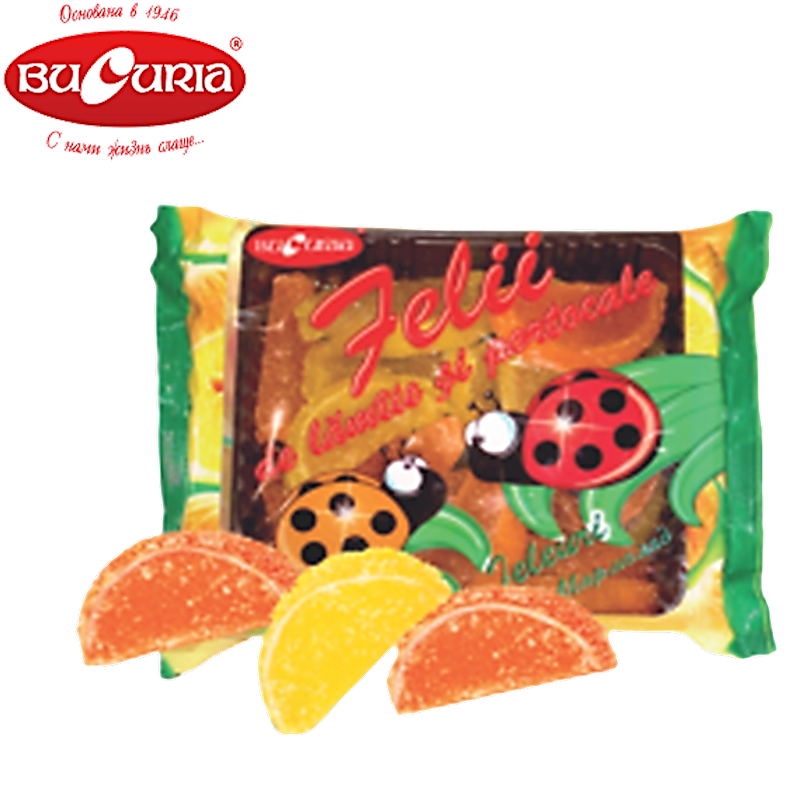 BUCURIA Felii Lemon & Orange Marmelade Slices 250g/15pack