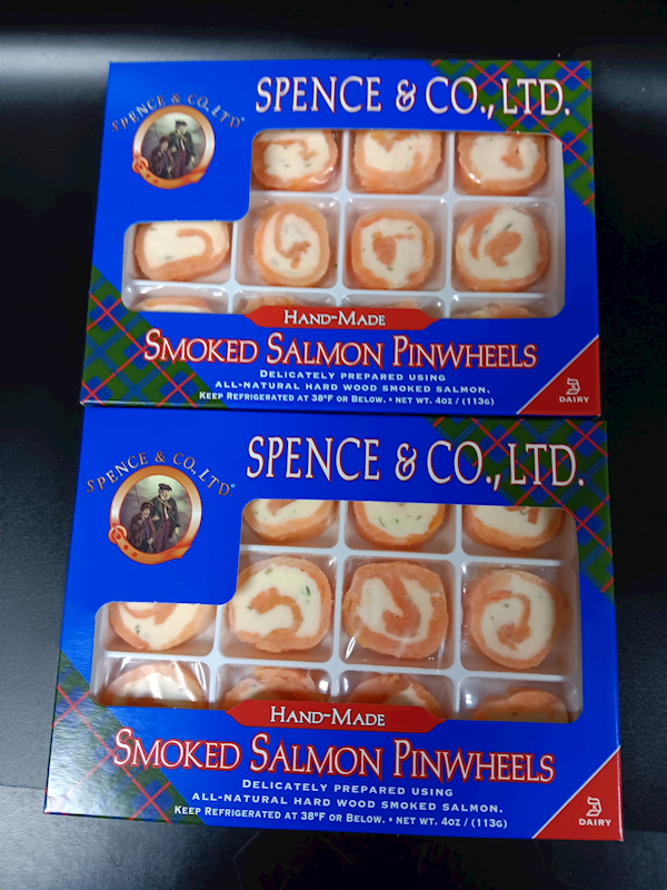 SPENCE & CO Hand Made Smoked Salmon Pinwheels 113g/4pack