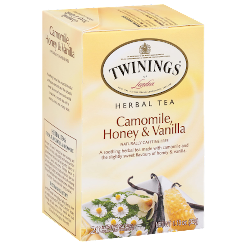 TWINING'S Chamomile, Honey & Vanilla Herbal Tea 20bag/6pack