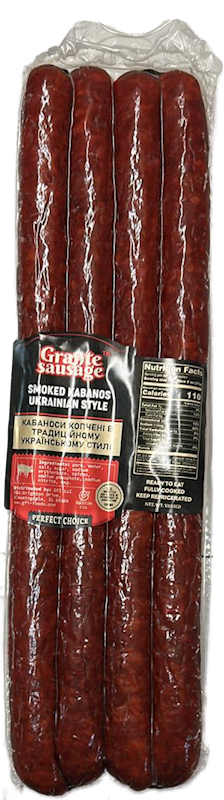 GRANTE SAUSAGE Smoked Kabanos Ukrainian Style ~0.7lb/4pack