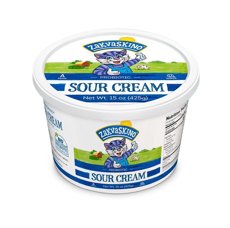 ZAKVASKINO Probiotic Sour Cream 425g/12pack