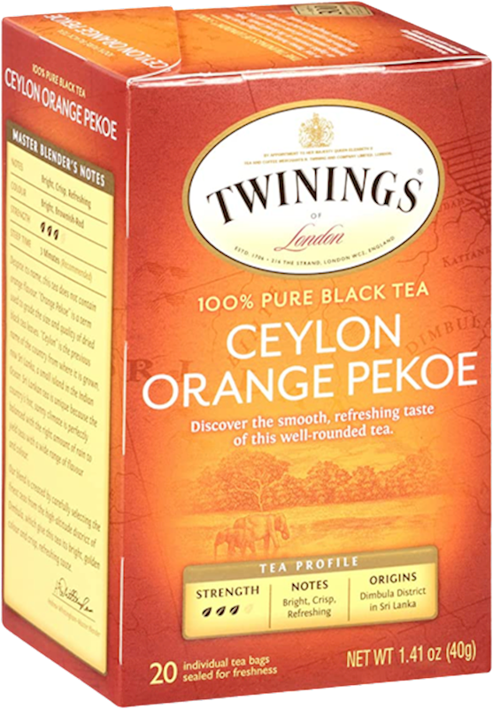 TWINING'S Ceylon Orange Pekoe Black Tea 20bag/6pack