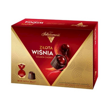 Load image into Gallery viewer, SOLIDARNOSC Golden Cherry Chocolates with Alcoholized Cherry in Cherry Liqueur Flavored Filling
