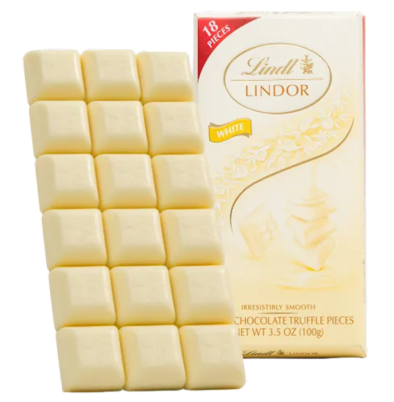 LINDT Lindor White Chocolate Truffle Pieces 90g/12pack