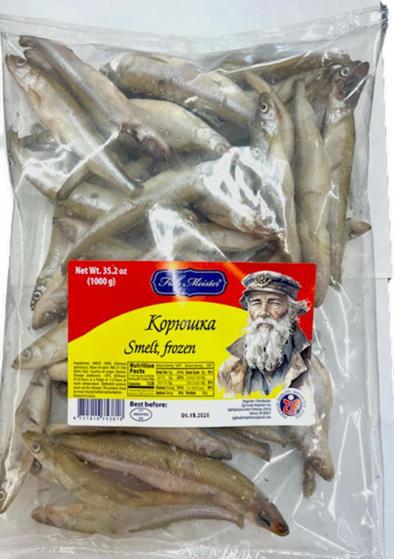 FISH MEISTER Whole Frozen Smelts 1000g/10pack