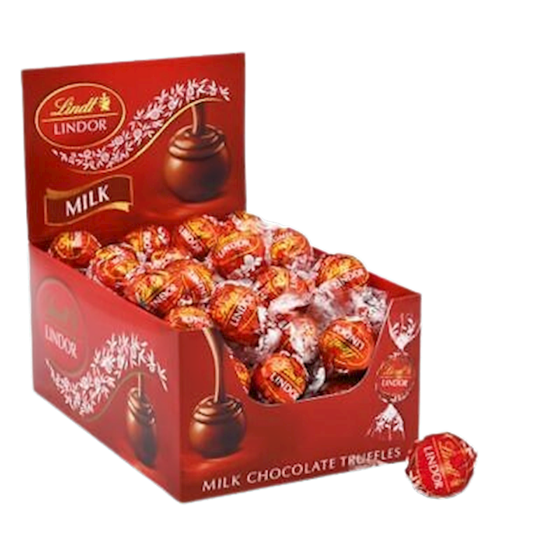 LINDT Lindor Milk Chocolate Truffles 60pc/12pack