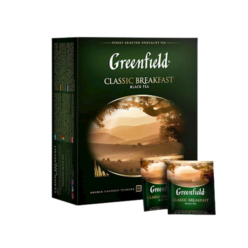 GREENFIELD Classic Breakfast Black Tea 100-bag/9pack