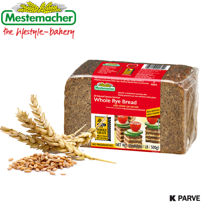 MESTEMACHER Whole Rye Bread 500g/12pack