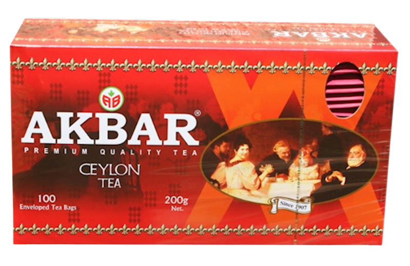 AKBAR Ceylon Tea 100bag/12pack