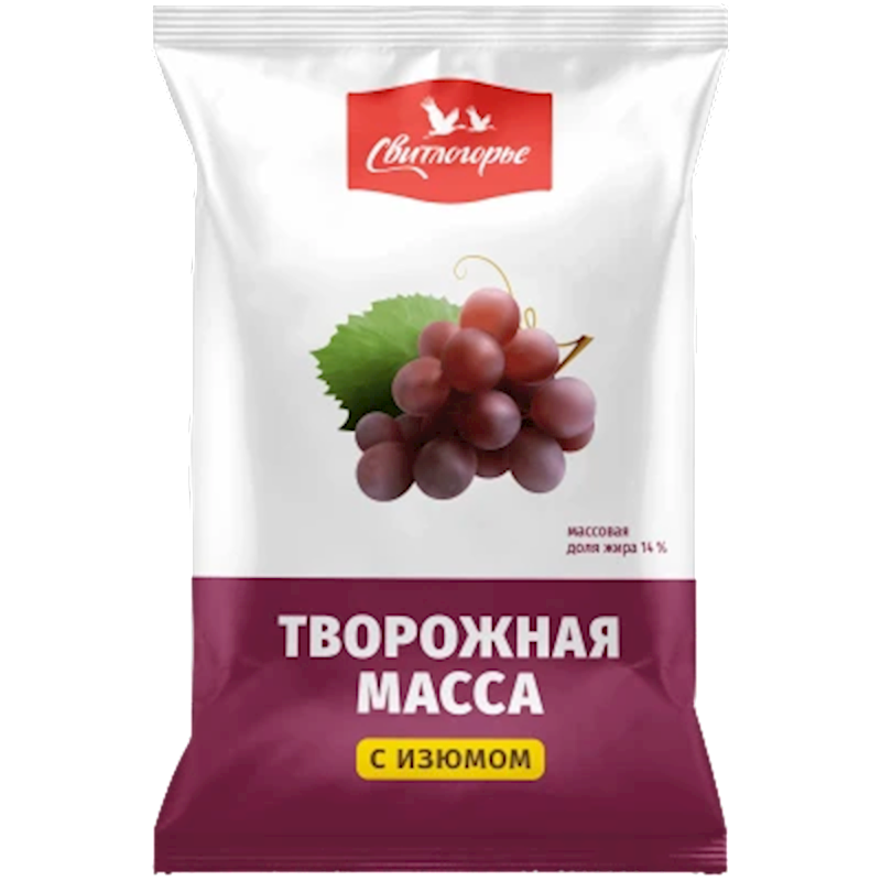 SVETLOGORYE Cheese Massa with Raisins 180g/12pack