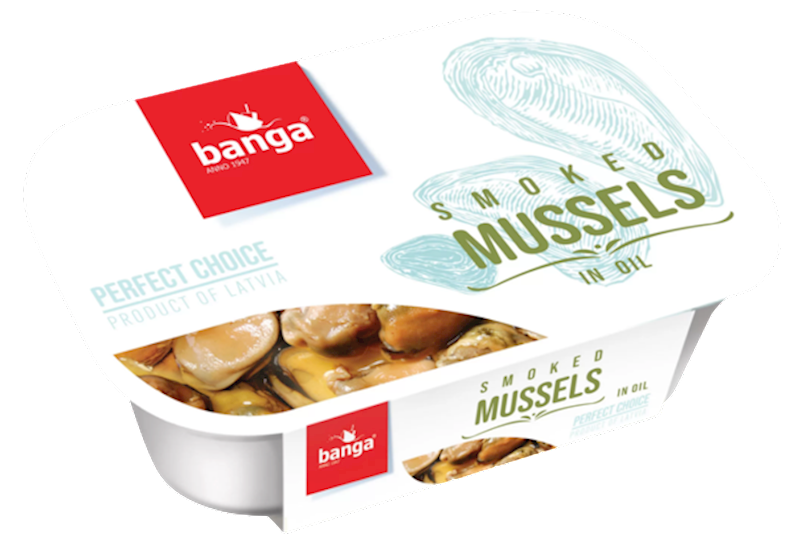 BANGA Smoked Mussels in Oil 120g/11pack