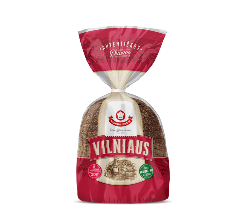 VILNIAUS DUONA Vilniaus Dark Rye Bread 1500g/2pack