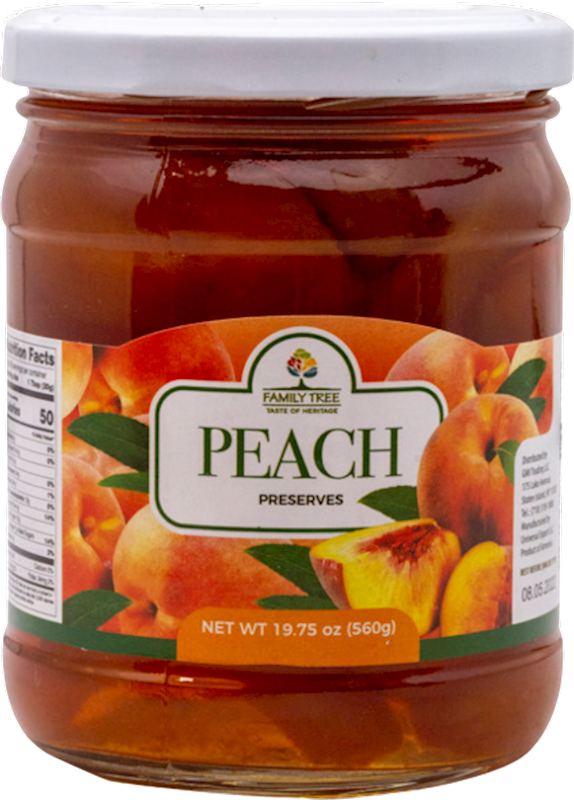 FAMILY TREE Peach Preserves 560g/12pack