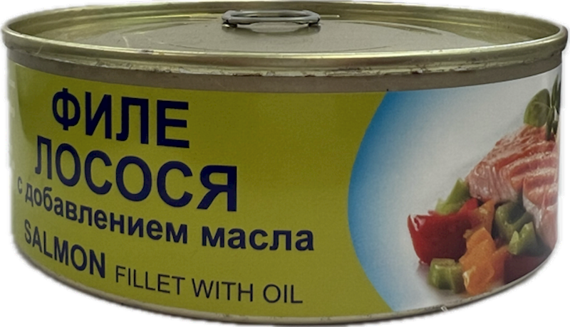 FISH MEISTER Salmon Fillet in Oil 240g/24pack